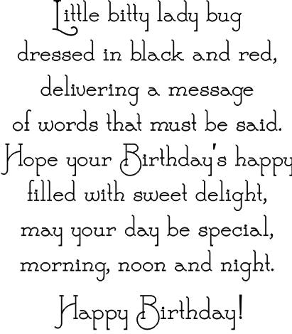 Ladybug Birthday Greeting